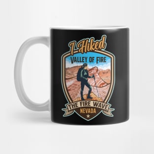 I Hiked The Fire Wave Valley Of Fire State Park Nevada Mug